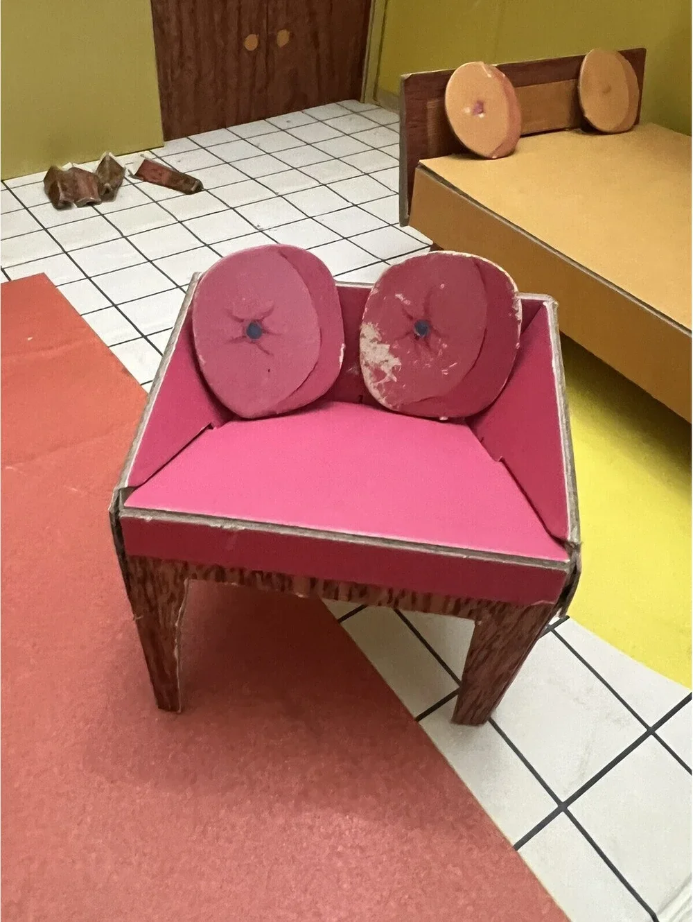 VTG 1962 Barbie Dream House With Original Furniture and Accessories